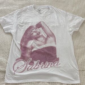 Sabrina Carpenter Graphic White T-Shirt